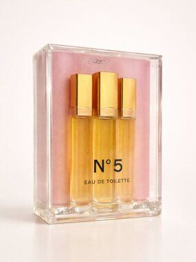 Chanel No. 5 Travel Spray Set Vintage 3x15ml EDT Sealed Purse Atomizer NOS